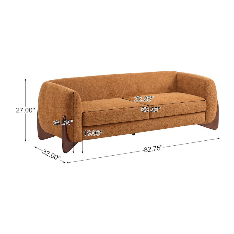 Arion Upholstered Boucle 2-Piece Living Room Sofa Set by Christopher Knight Home