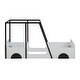 preview thumbnail 6 of 6, Car-shaped Platform Bed with Roof,Twin Size