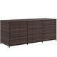 preview thumbnail 10 of 14, Outsunny Outdoor Storage Box with Inner Liner, PE Rattan Wicker Deck Box with Pneumatic Bar Lift