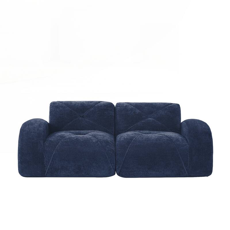 Sofa Couches With boneless Sofa,Soft Velvet Fabric,Bottom Anti-Slip Design