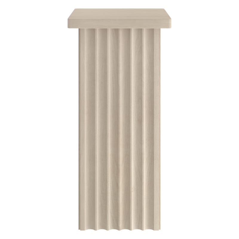 Bourne 10.75" Wide Square Fluted Side Table - 10.75" Wide