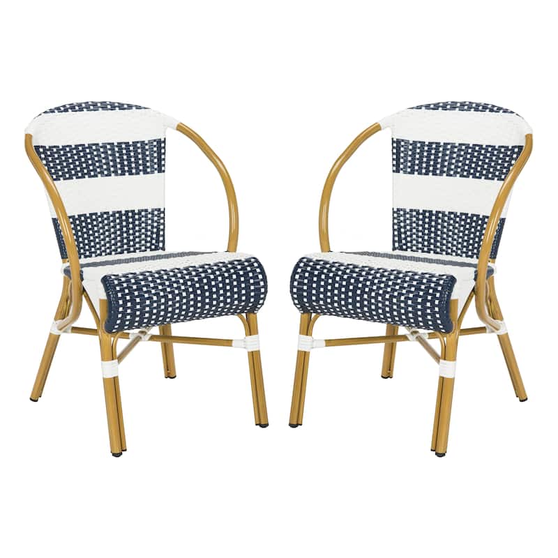 SAFAVIEH Mya French Bistro Stacking Side Chair (Set of 2) - 21W x 34D x 25H