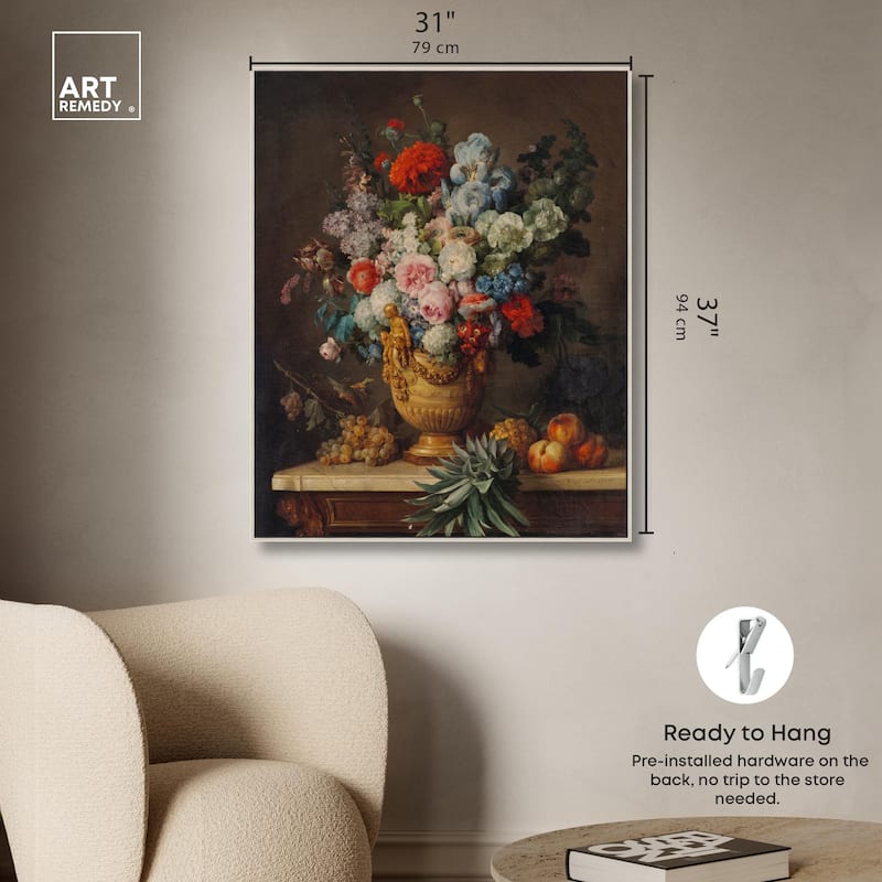 Vallayer 1789 Vase Canvas by Art Remedy