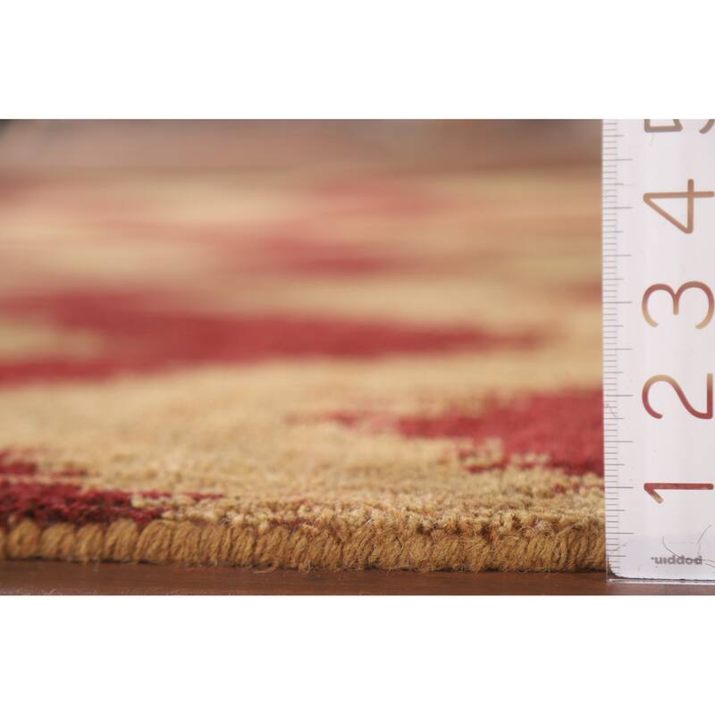 Hand Knotted Oriental 100% Wool Carpet Modern All-Over Yellow & Gold Gabbeh Area Rug - 7' 11'' X 5' 1''