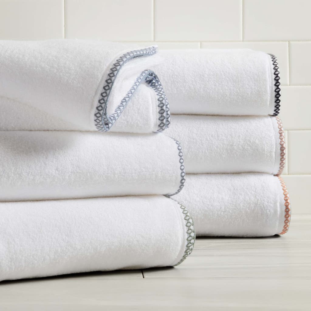 Linery & Co. Quick-Dry Cotton and Decorative Border Towel Set