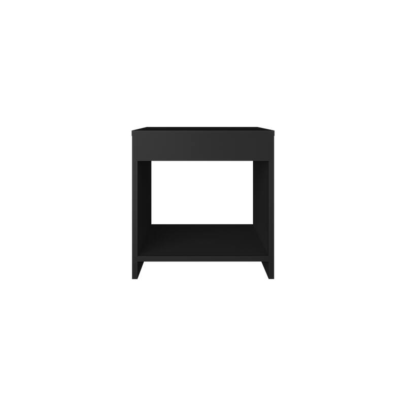 Minimalistic Nightstand with Open Shelf, Compact Design