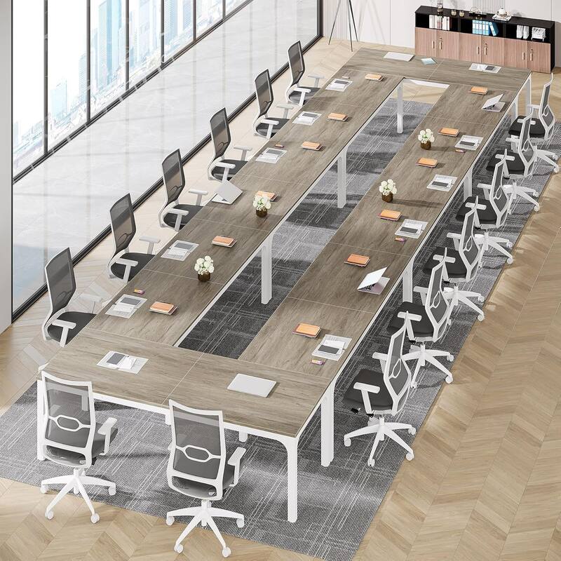 78.74" Large Rectangle Conference Table/Desk, Modern Seminar Meeting Table, Business Tables for Boardroom & Office