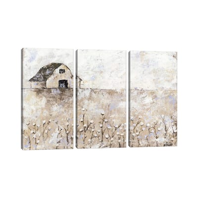 iCanvas "Cotton Farms" by Britt Hallowell 3-Piece Canvas Wall Art Set