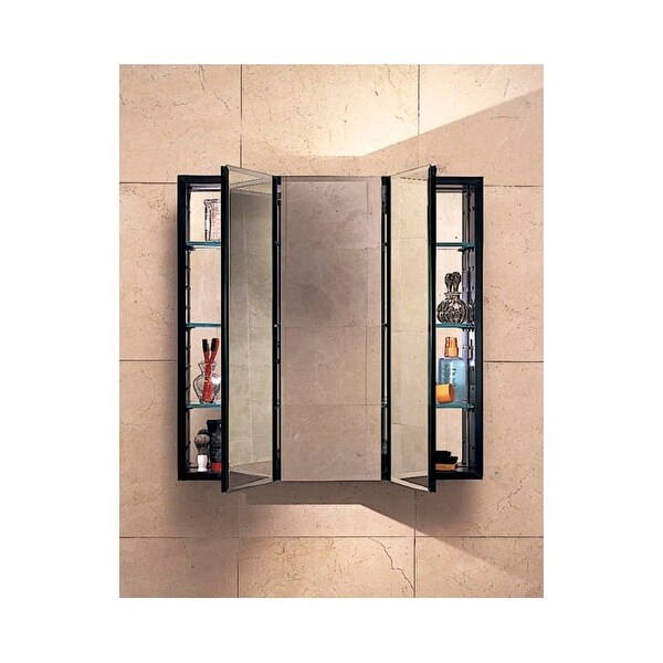 Robern PLM3030B 30" Triple Door Mirrored Medicine Cabinet ...