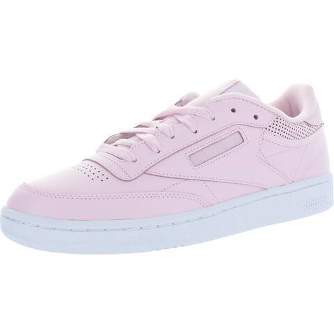 Reebok Womens Club C 85 Tennis Shoes Leather Fitness - Pix Pink