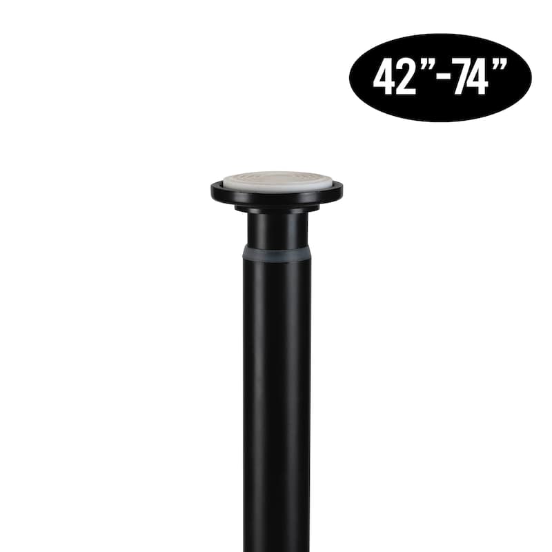 Home Details 42" -74" Adjustable Tension Curtain Rod - 42" x 74"
