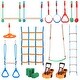 preview thumbnail 1 of 22, Ninja Warrior Obstacle Course for Kids Backyard Toys Training Equipment Set 2 x 65 ft