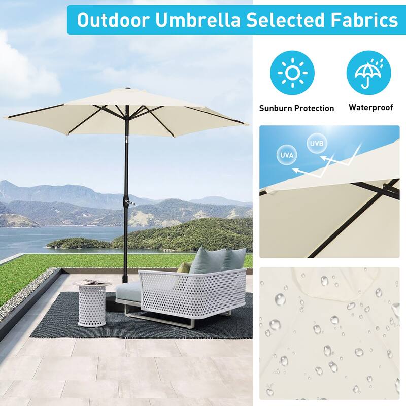 Ainfox Patio Umbrella Without Base for Garden Patio