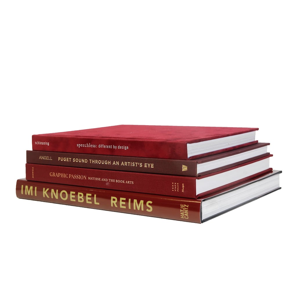 Books Red Decorative Accessories: Bordeaux ColorStak