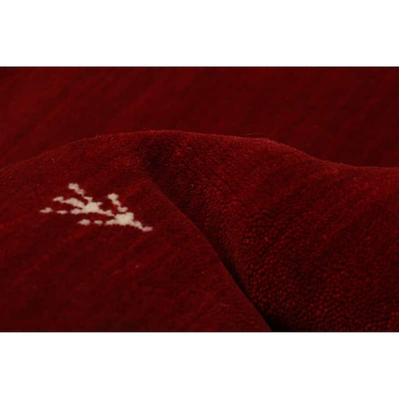 Kashkuli Gabbeh Red Rug 2'9" x 11'1" - 2'9 x 11'1