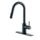 preview thumbnail 5 of 45, Ultra Faucets Euro Collection Single-Handle Kitchen Faucet With Pull-Down Spray Matte Black UF14907