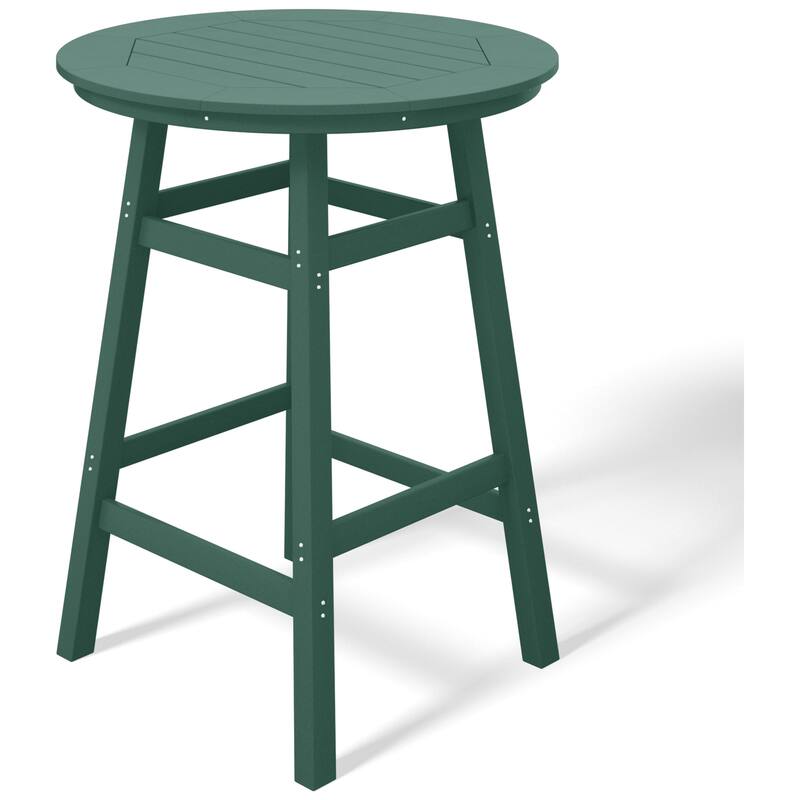 Polytrends Laguna Hdpe All Weather Outdoor Patio 35" Round Bar Table