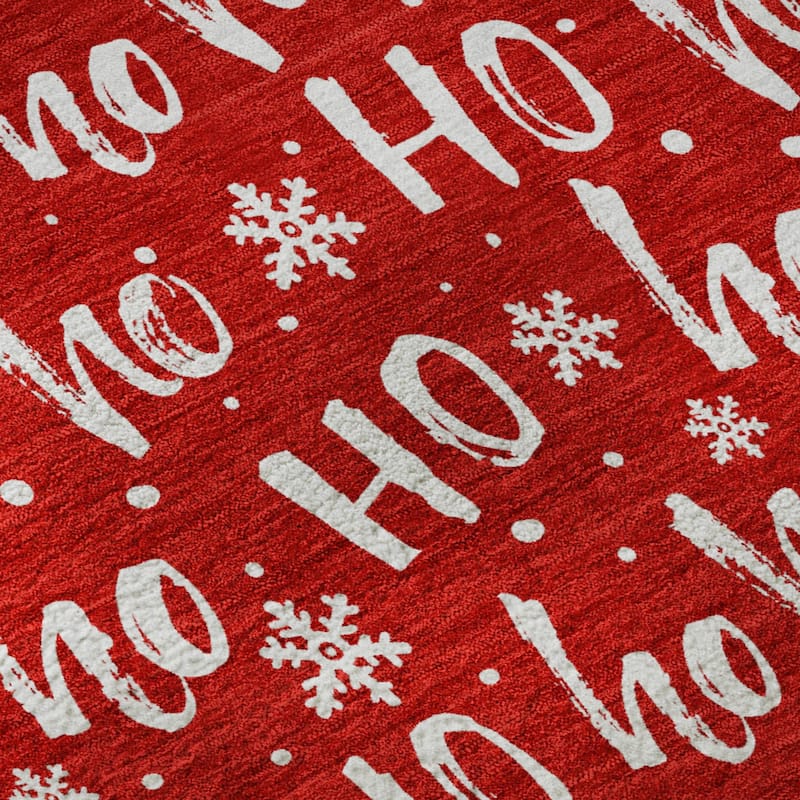 Premium Washable Super Soft Christmas Ho Ho Mayfield Rug