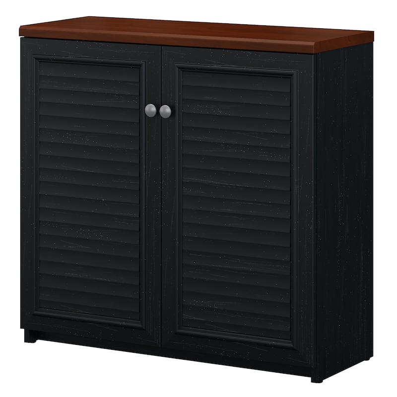 Fairview Storage Cabinet with Doors and Shelves by Bush Furniture - 31.73"L x 12.76"W x 30.71"H