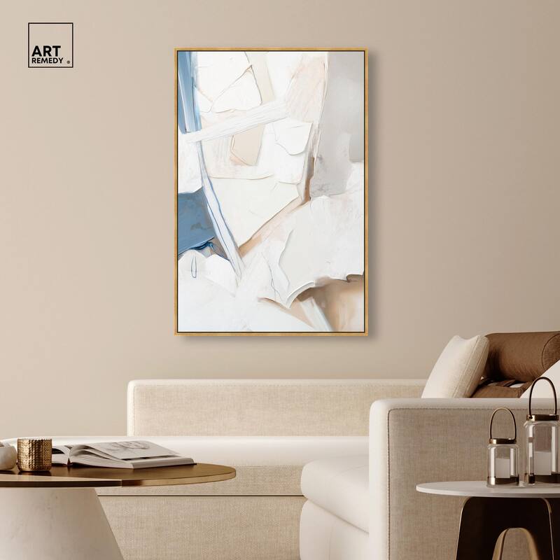 Bone and Beige I Canvas by Art Remedy