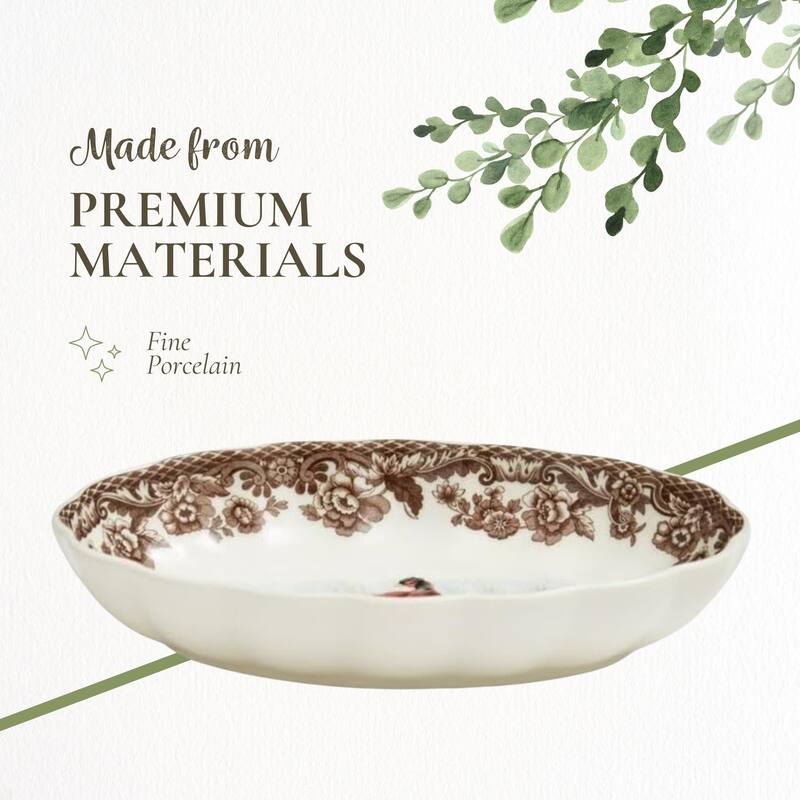 Spode Woodland Oval Fluted Dish