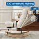 preview thumbnail 5 of 16, Modern Teddy Gliding Rocking Chair for Nursery, Living Room, Bedroom