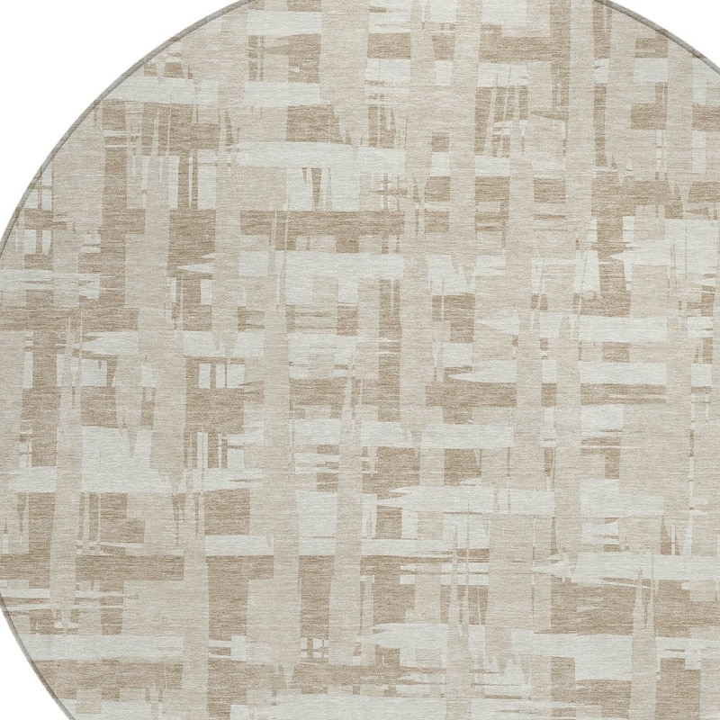 HomeRoots Striped Transitional Rectangle Outdoor Rug