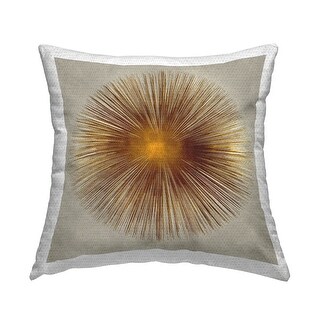 Stupell Radiant Sun Orb Abstract Pattern Shape Printed Outdoor Throw Pillow Design by Abby Young