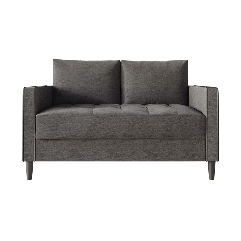 CraftPorch Contemporary Minimalist Linen Upholstered Loveseat