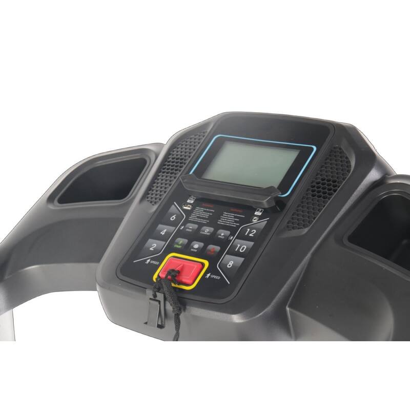 2.5HP 12KM/H Folding Treadmill, 4 Incline Levels, 12 Preset or Adjustable Programs