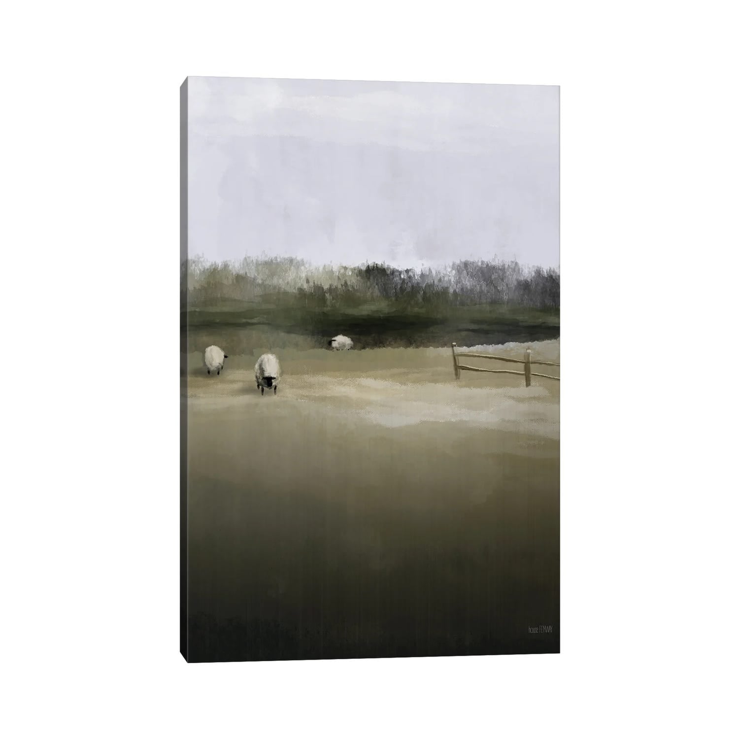 iCanvas "Countryside Flock" by House Fenway Canvas Print