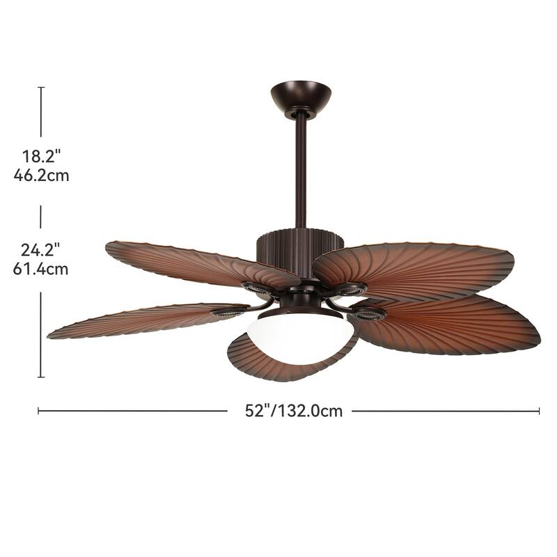 Moasis 52" Tropical Ceiling Fans Collection with Remote