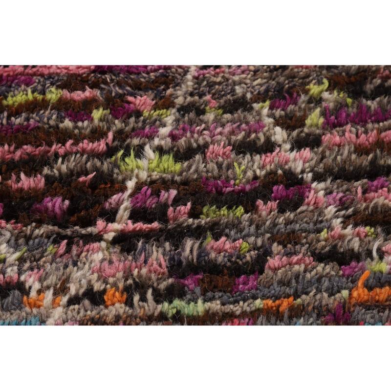 Trellis Moroccan Oriental Area Rug Hand-Knotted Wool Carpet - 6'0" x 9'8"