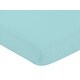 preview thumbnail 3 of 4, Sweet Jojo Designs Mod Dinosaur Collection Turquoise Blue Microfiber Fitted Crib Sheet
