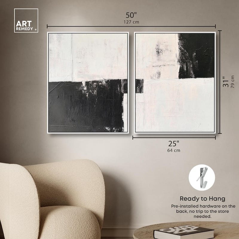 Shattered Symmetry II Canvas Set of 2 by Art Remedy