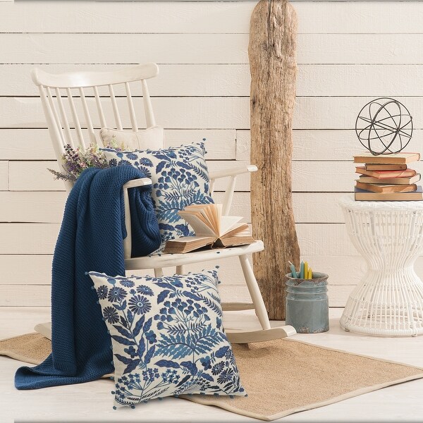 Navy bed cushions shop