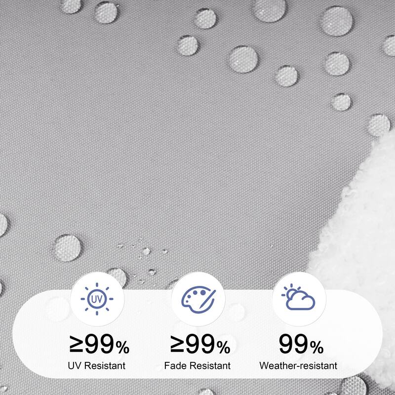 Outdoor Lounge Chairs Chaise Lounge Set with Adjustable Back and Cushions