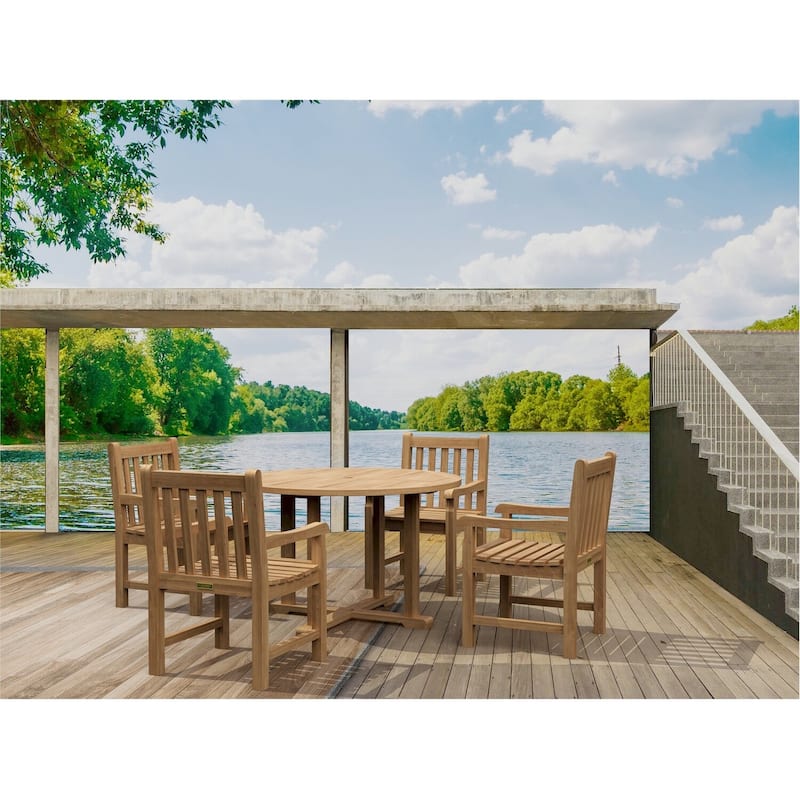 Tosca Gothic Glamour Dining Set - 5 Piece Outdoor Patio Furniture Set