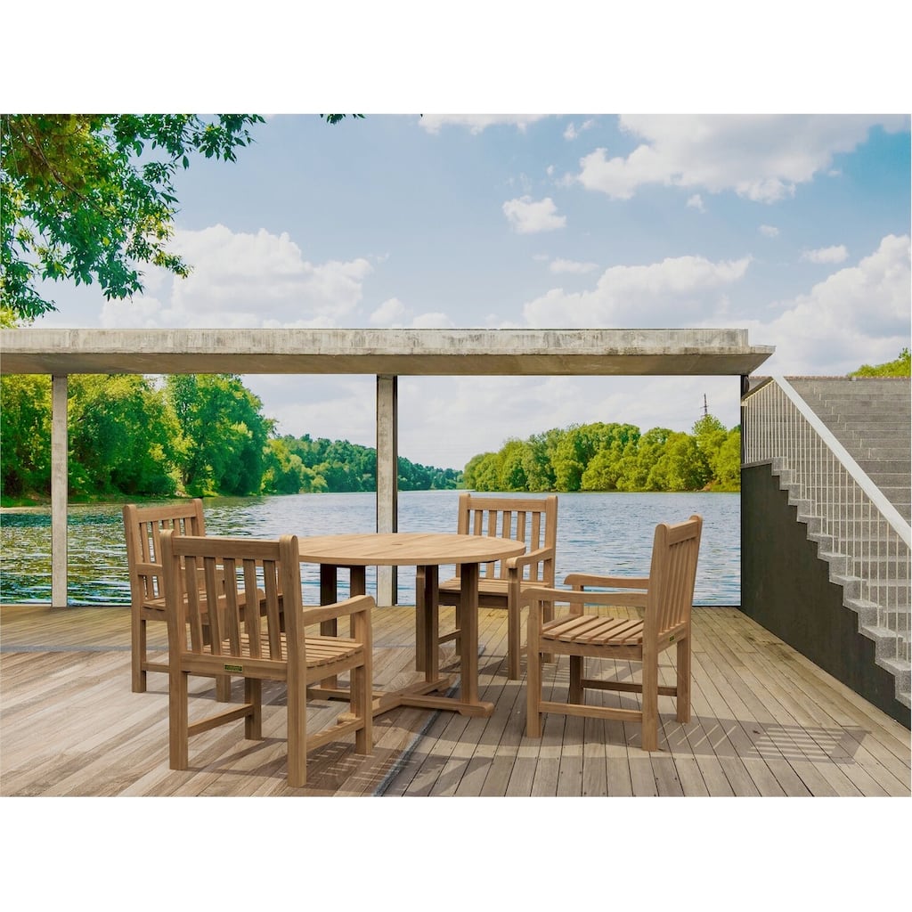 Tosca Gothic Glamour Dining Set - 5 Piece Outdoor Patio Furniture Set