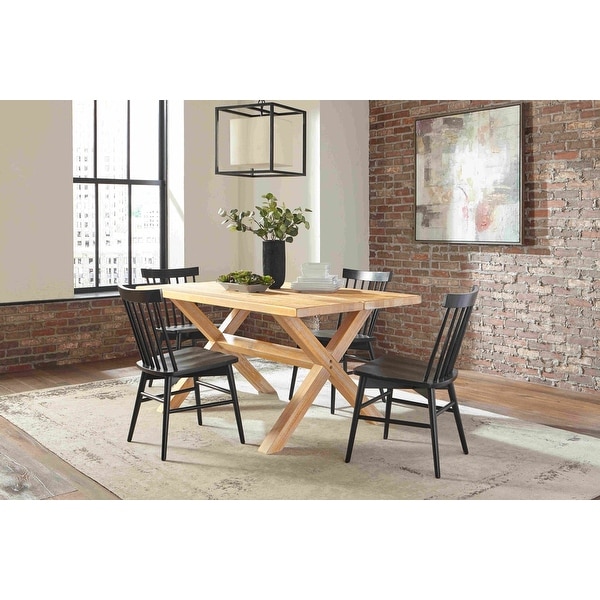 montauk solid wood pine dining table