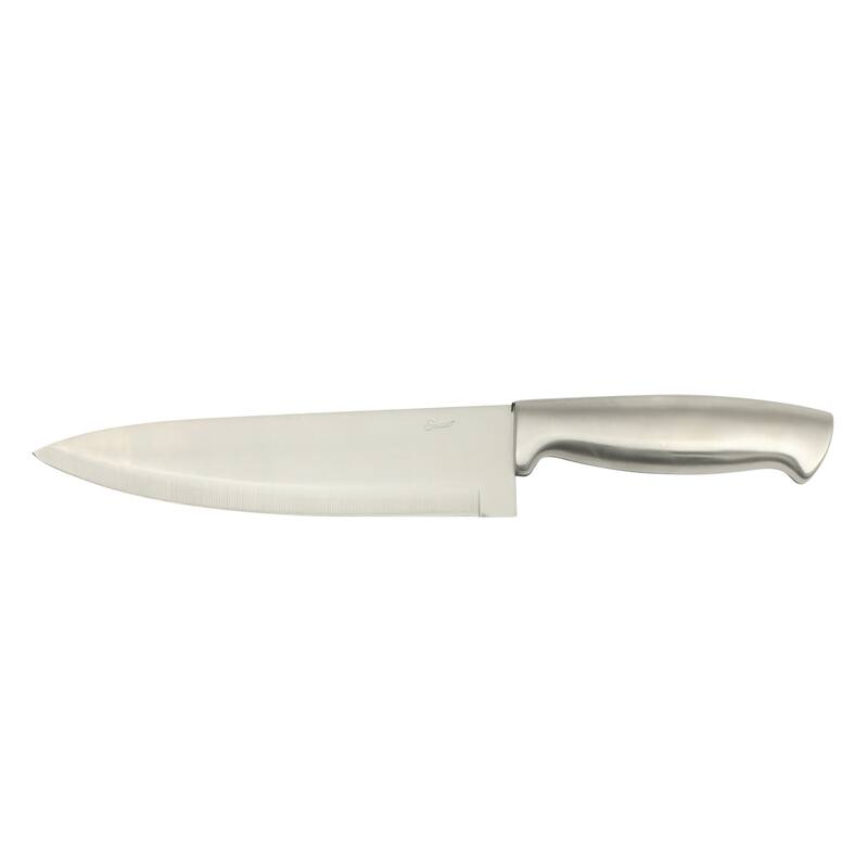 Oster Baldwyn 5-Piece Stainless Steel Knife Block Set with Wood Magnetic Stand - Countertop Display & Knive-Safe Storage