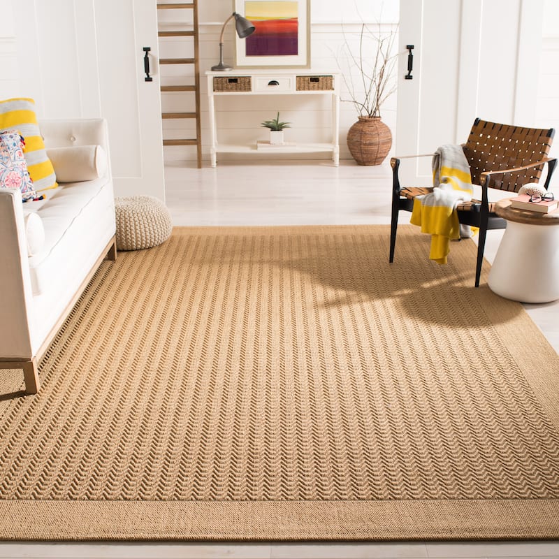 SAFAVIEH, Palm Beach Pearly Modern Sisal Rug - 8' x 11' - Maize