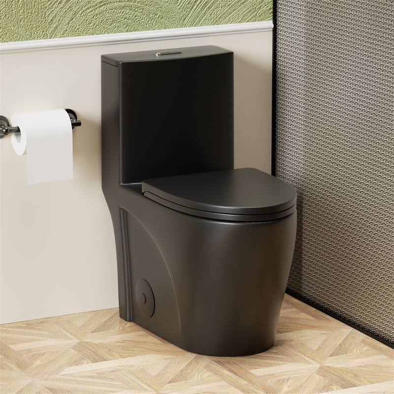 Only Toilet Seat Cover, Matte Black