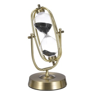 Vintage Sand Timer, Brass Glass Sandglass 360° Rotating Sandglass Timer ...