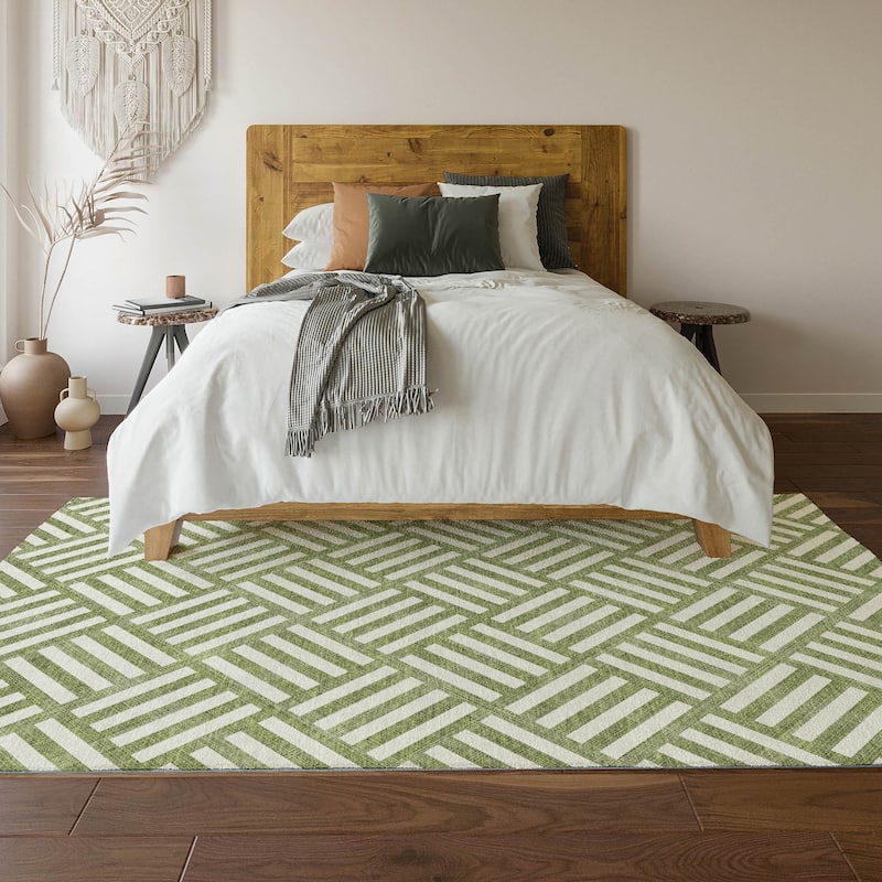 Premium Washable Super Soft Contemporary Mosaic Mayfield Rug