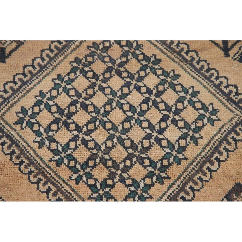Distressed Bakhtiari Persian Vintage Rug Handmade Wool Carpet - 8'3"x 11'1"