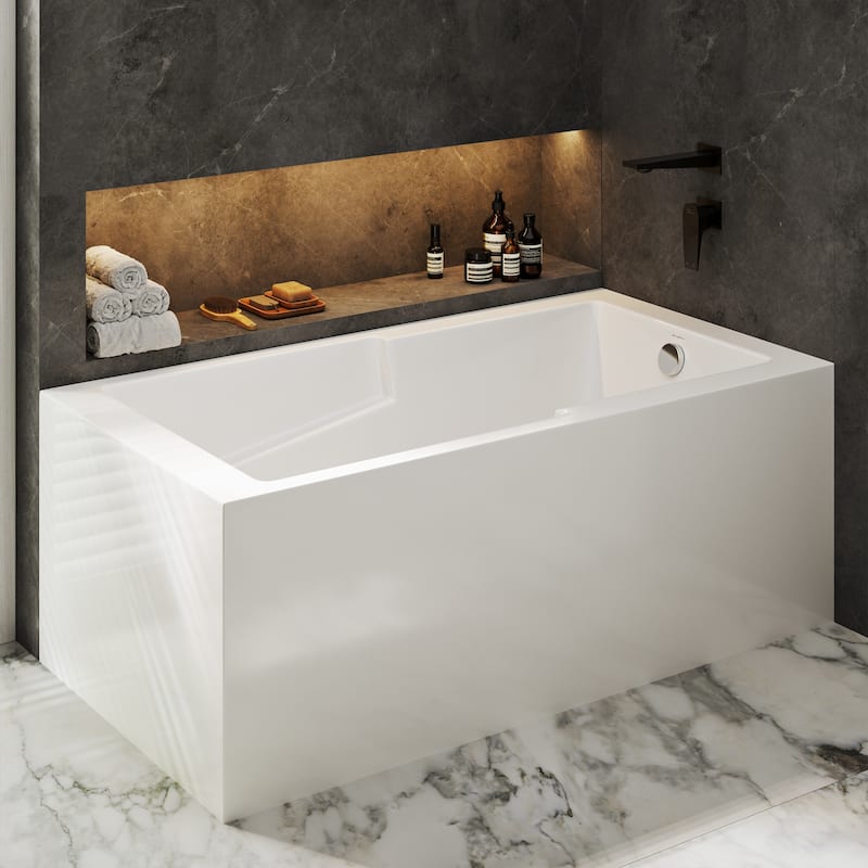 Swiss Madison SM-AB571 Claire 60" Three Wall Alcove Acrylic Soaking