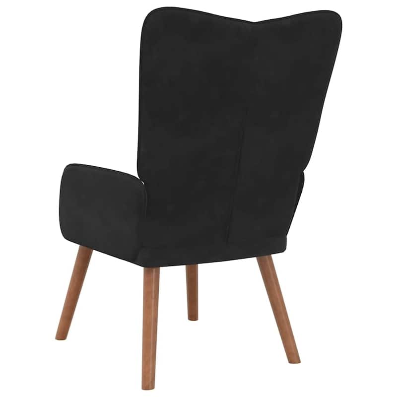 vidaXL Chill-Out Chair Black Velvet Standard Simple Armchair