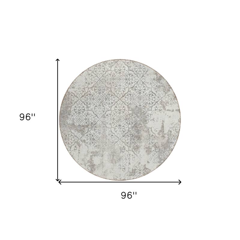 HomeRoots Floral Transitional Rectangle Outdoor Rug