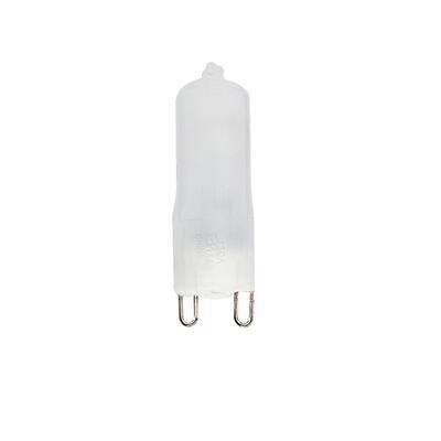 Bulbrite Pack of (5) 120V Dimmable T4 Halogen Mini Light Bulbs with Bi-Pin (G9) Base, 2900K Soft White Light